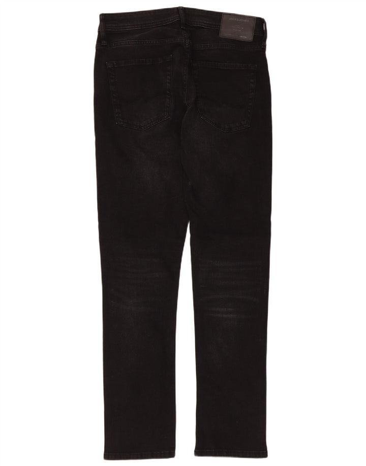 Jack & Jones Uomo GLENN Slim Jeans W31 L32 Cotone Nero