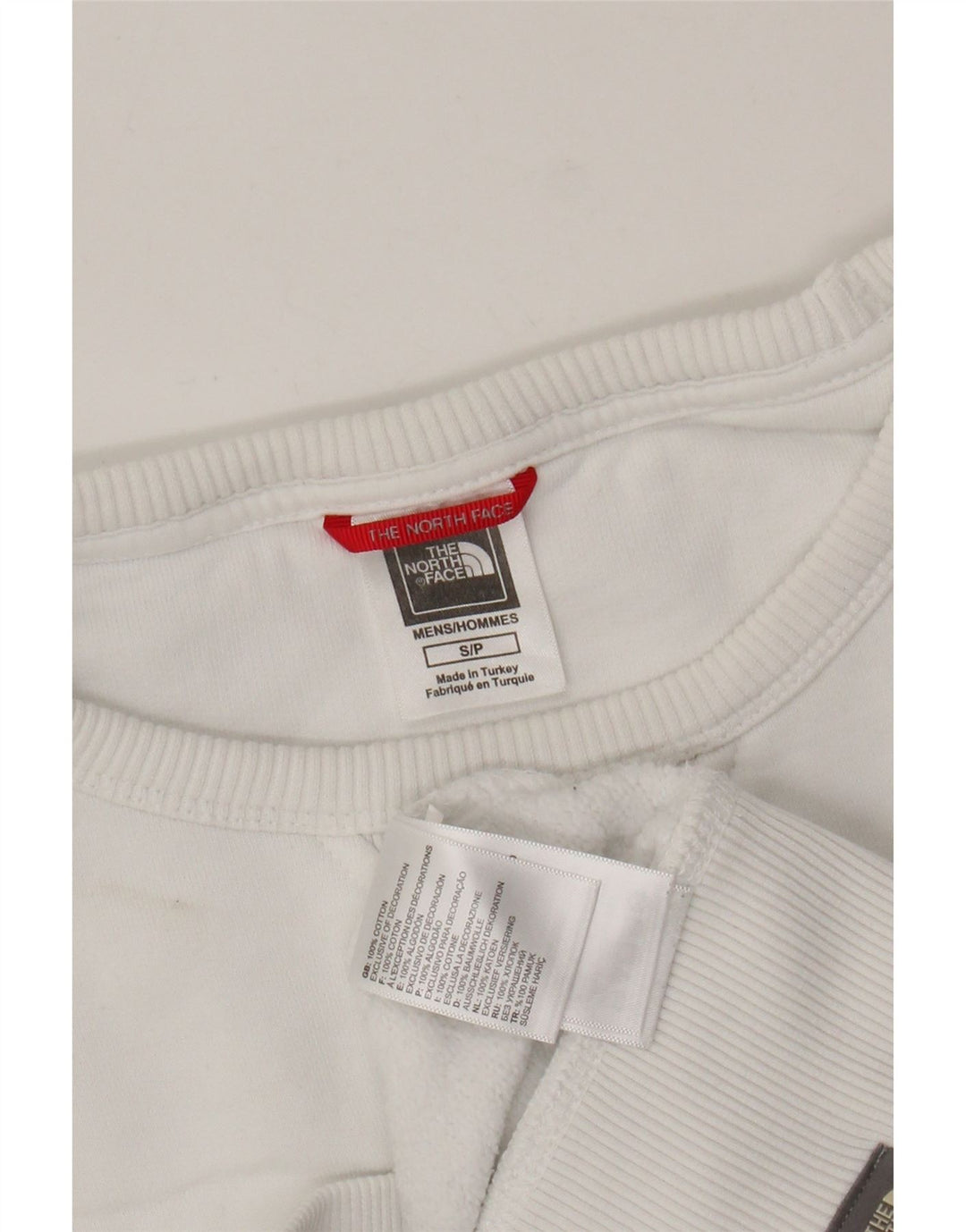 THE NORTH FACE Felpa grafica da uomo Maglione piccolo cotone bianco