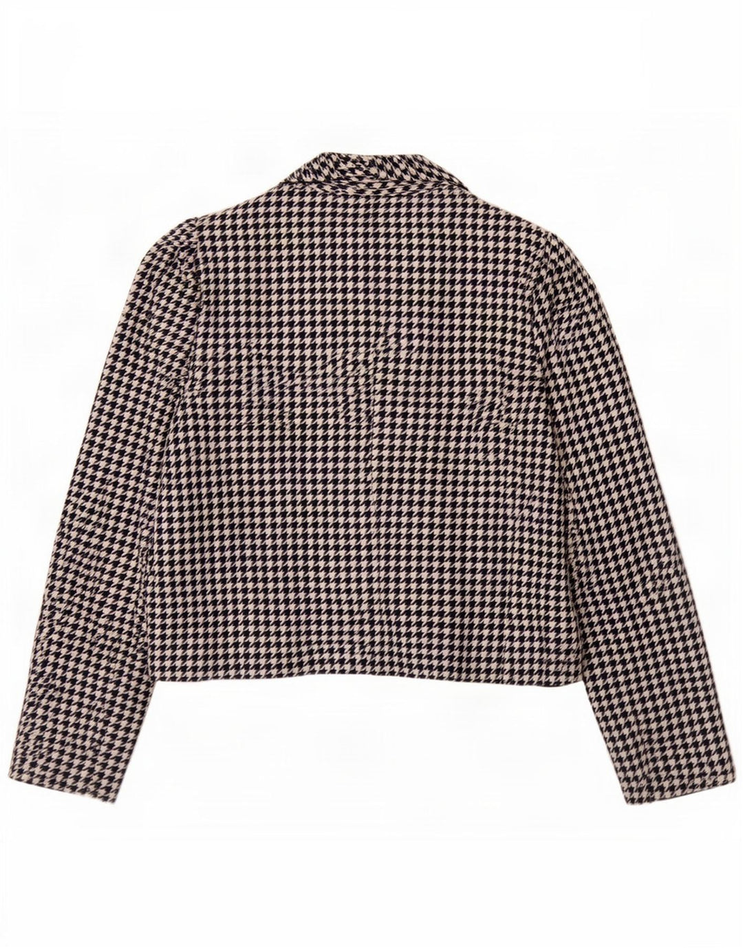 Giacca blazer a 2 bottoni da donna Mona UK 12 media pied de poule blu navy