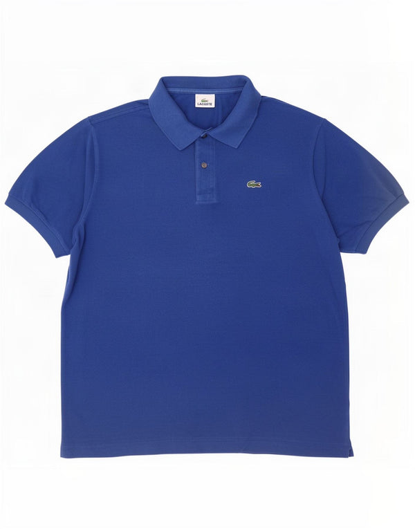 Polo da uomo Lacoste taglia 7 2XL cotone blu
