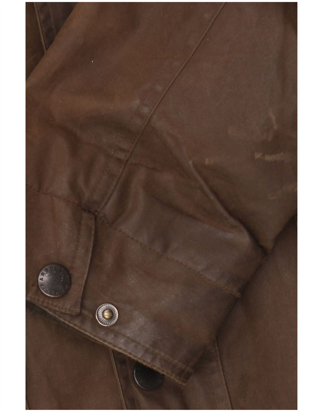 BARBOUR Giacca da uomo in cotone cerato vestibilità ampia UK 42 XL Poliuretano marrone