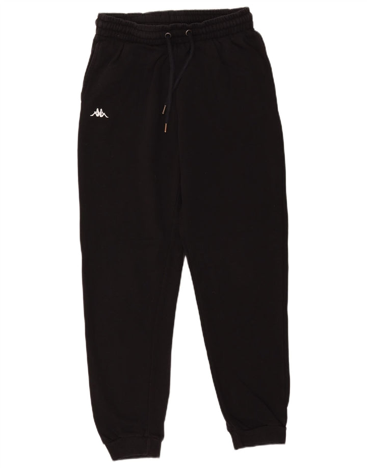 Pantaloni da tuta da uomo Kappa Joggers piccoli in cotone nero