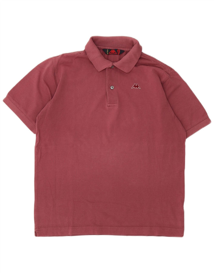 Polo Kappa da uomo bordeaux medio