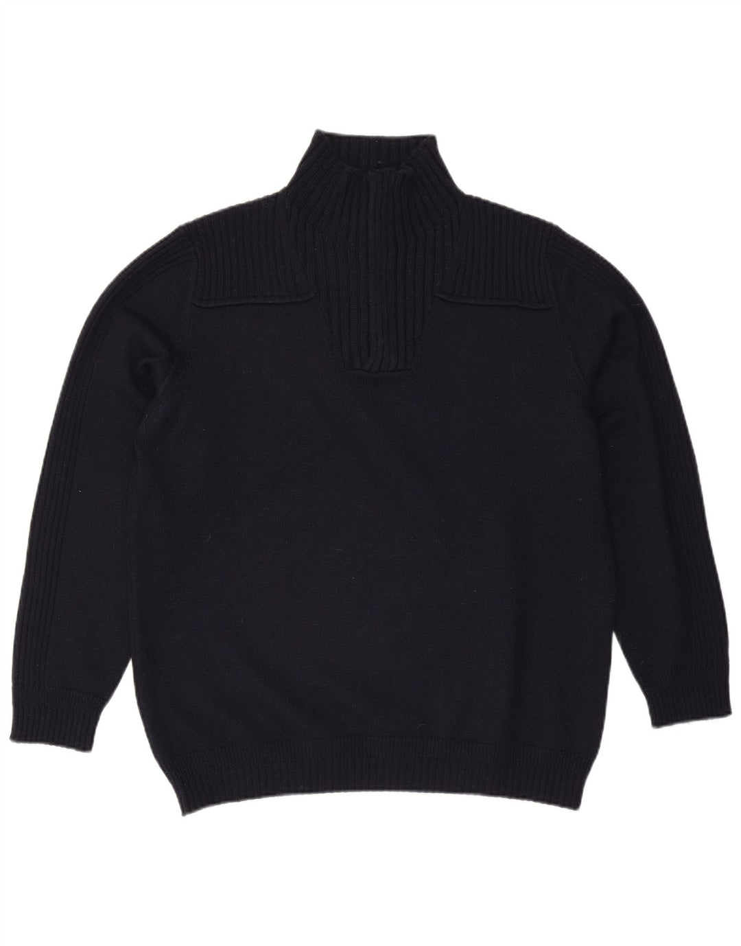 Maglione Trussardi Jeans Uomo con Zip Collo 2XL Blu Navy