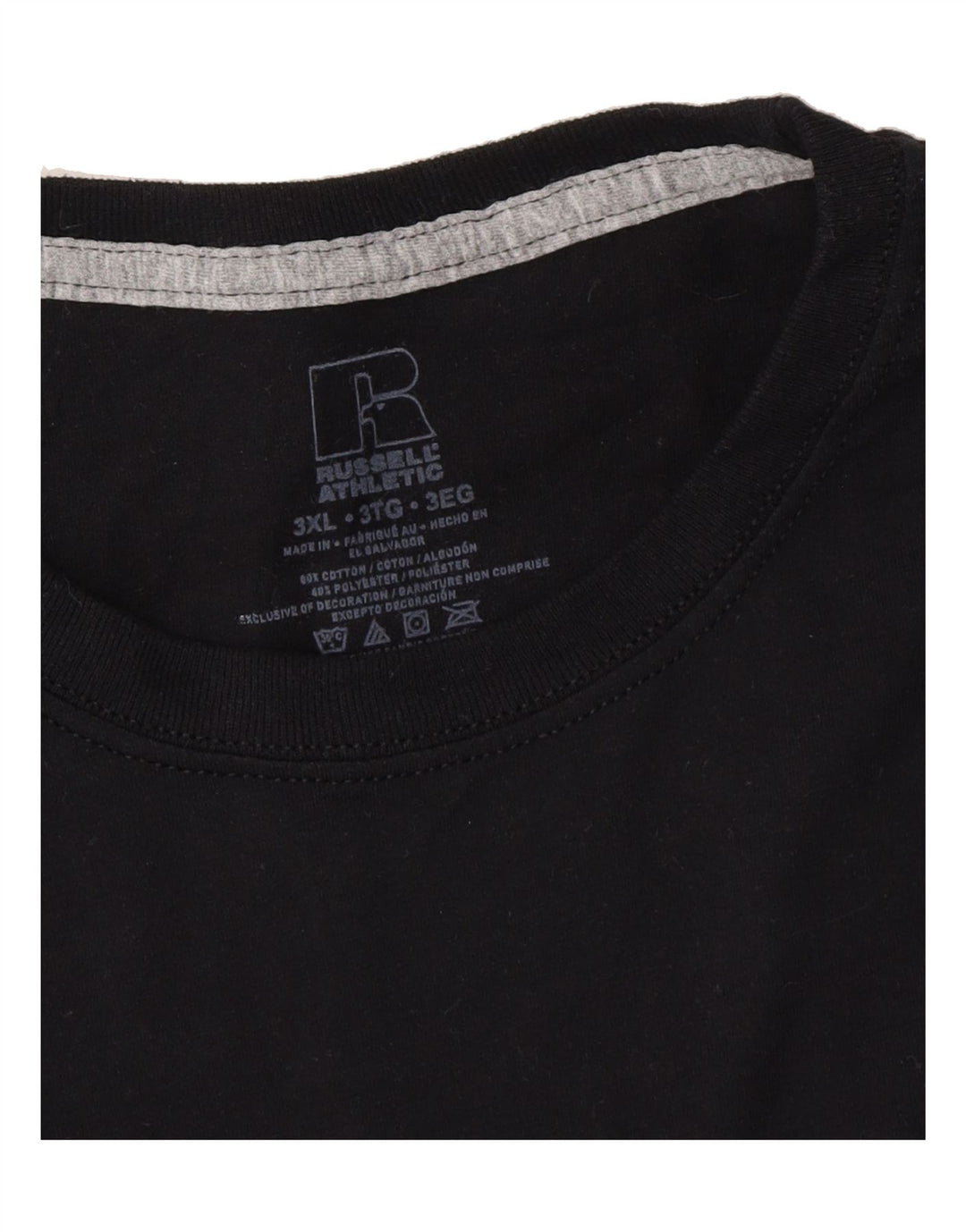 RUSSELL ATHLETIC Mens Vest Top 3XL Black Cotton Vintage Russell Athletic and Second-Hand Russell Athletic from Messina Hembry 