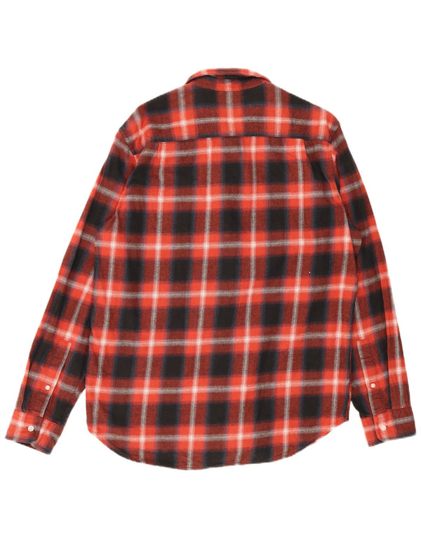 Timberland Camicia da uomo in flanella vestibilità regolare, grande cotone a quadri blu navy