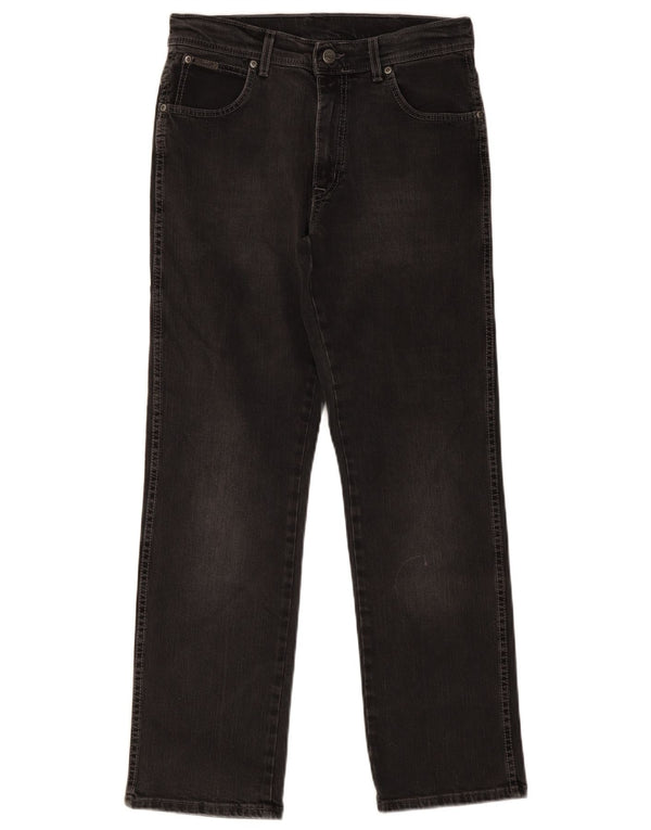 Jeans dritti elasticizzati Texas da uomo Wrangler W32 L30 cotone nero