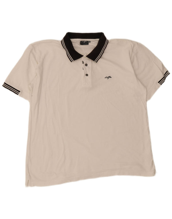 Polo da rugby da uomo Lotto 2XL a righe bianche