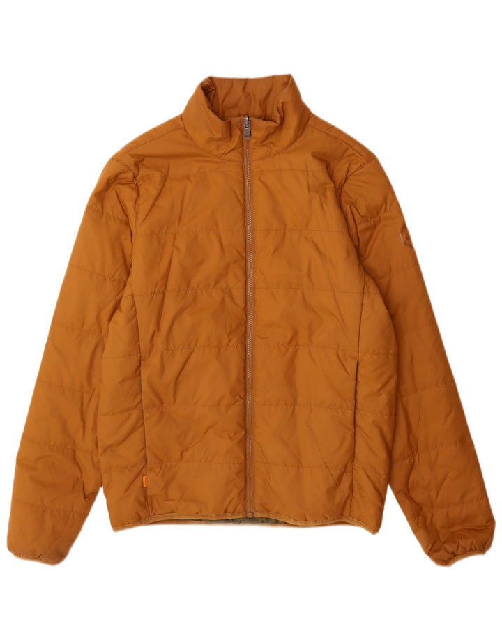 Giacca imbottita oversize da uomo Timberland UK 36 piccola poliestere marrone