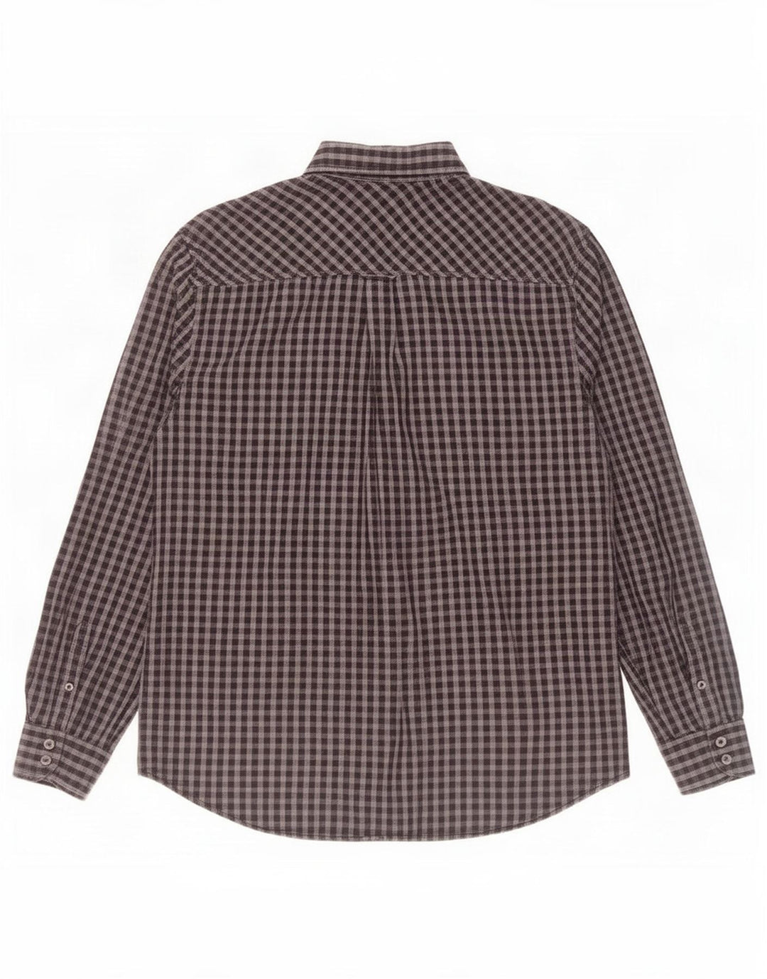 Camicia da uomo Ben Sherman grande in cotone a quadretti grigio