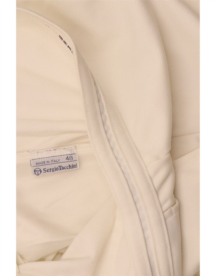SERGIO TACCHINI Pantaloncini chino da uomo IT 48 Medium W30 Poliestere bianco