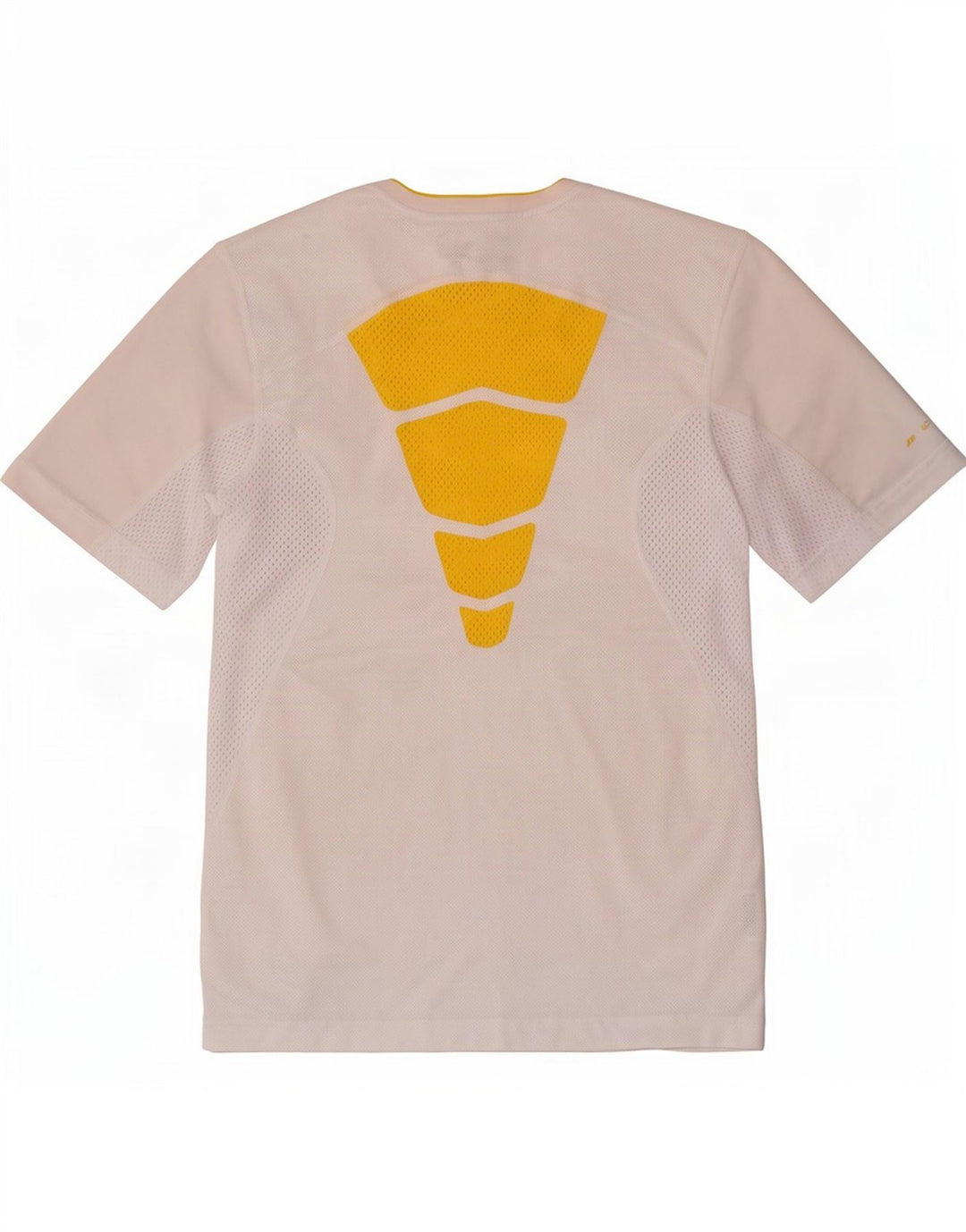 T-shirt Nike Dri Fit da uomo, piccola, in poliestere color block bianco