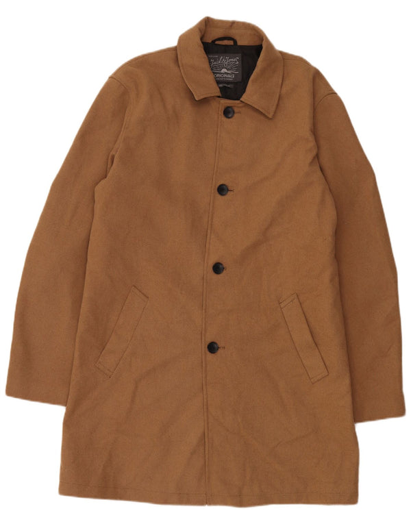 Cappotto da uomo Jack & Jones UK 42 XL lana marrone