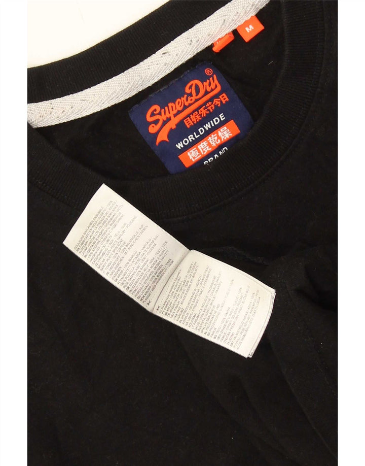 T-shirt da uomo Superdry Top in cotone nero medio
