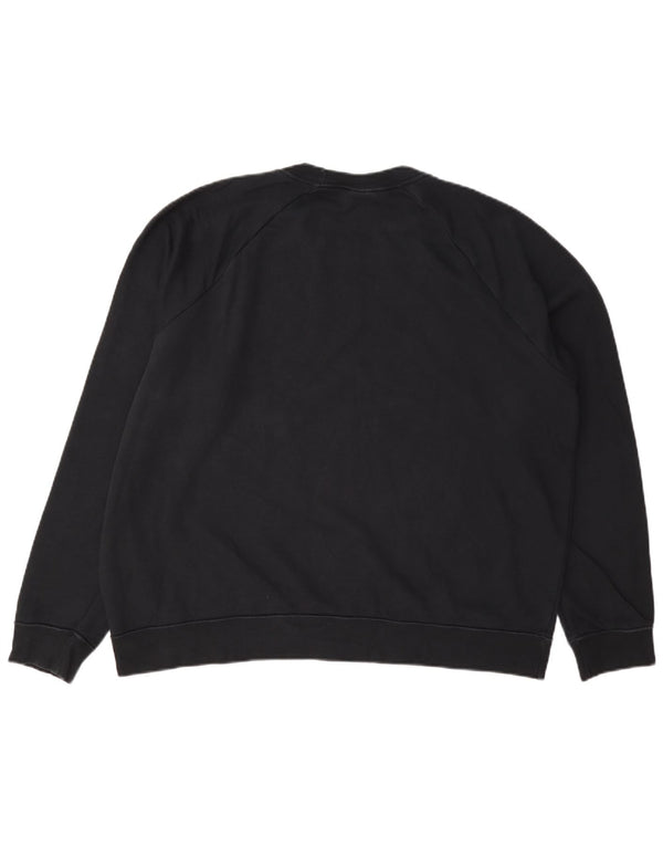 Felpa Nike da donna vestibilità ampia maglione UK 18 XL cotone nero
