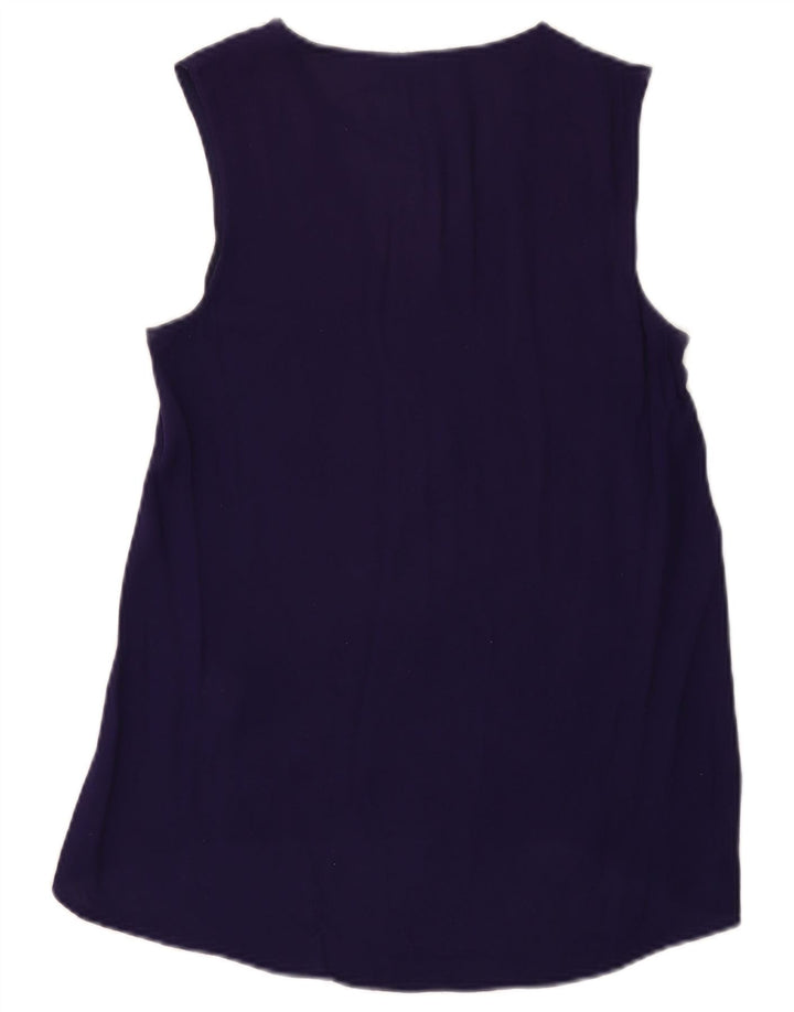Camicetta da donna Zara Top UK 10 Small Blu Navy Poliestere