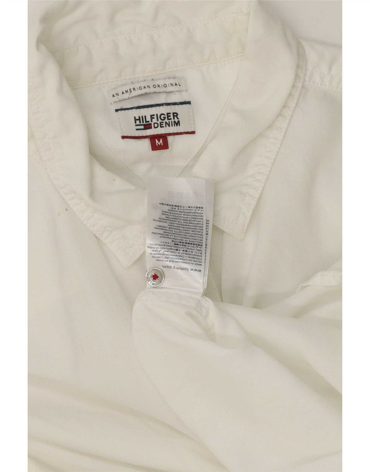 Camicia da donna Tommy Hilfiger UK 14 Lyocell bianco medio