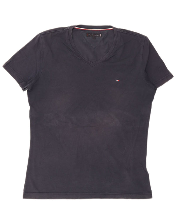 T-shirt da uomo Tommy Hilfiger Top Large in cotone blu navy