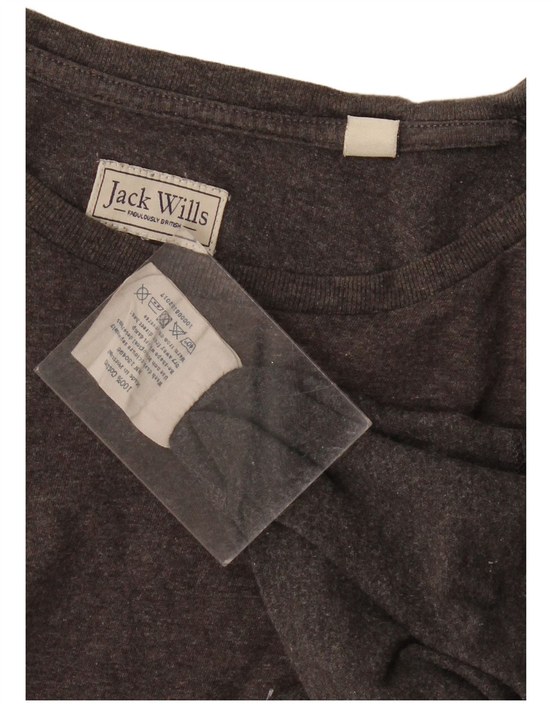 JACK WILLS T-shirt da uomo Top in cotone grigio medio