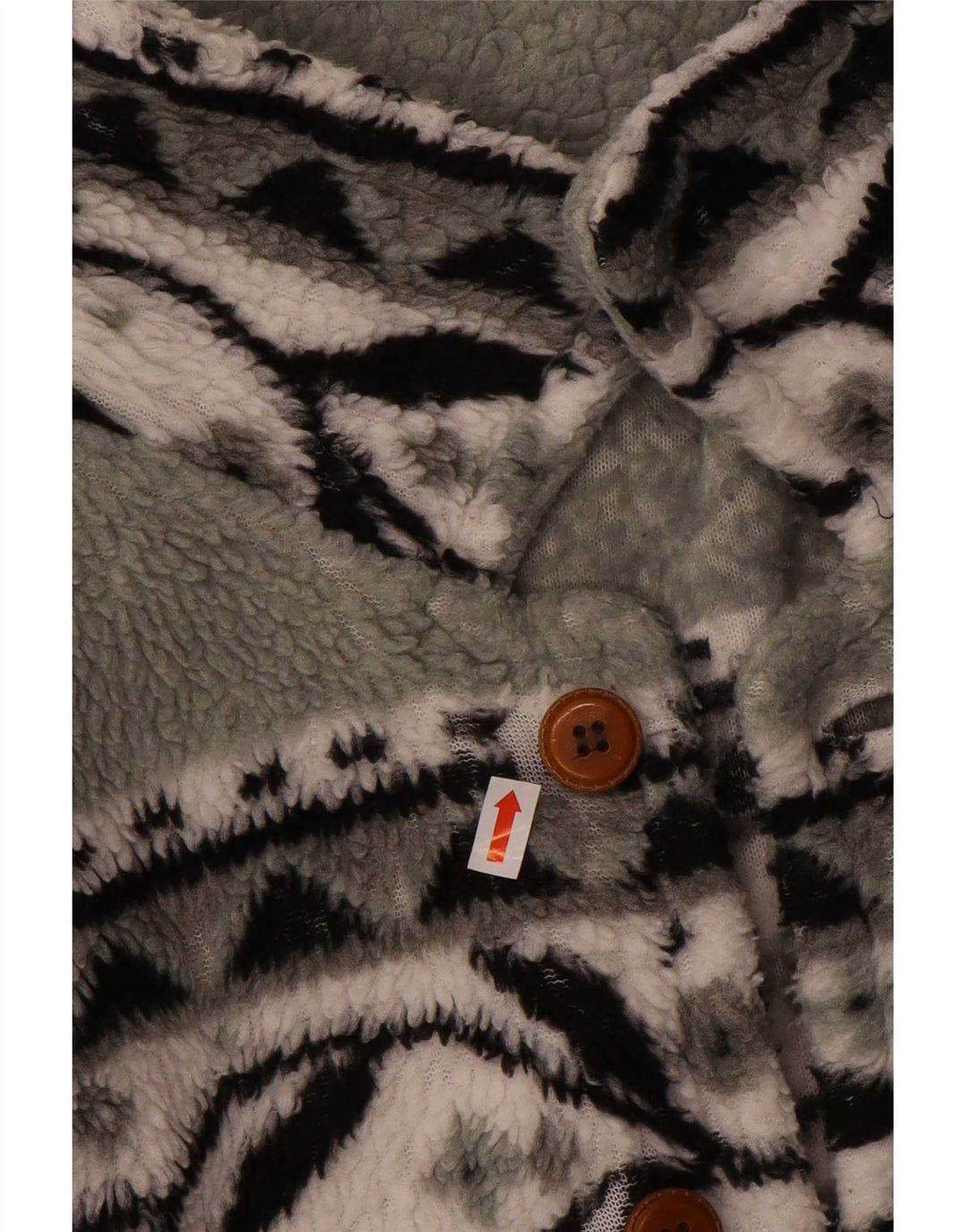 Giacca in pile vintage da uomo UK 38 Grigio medio Fair Isle