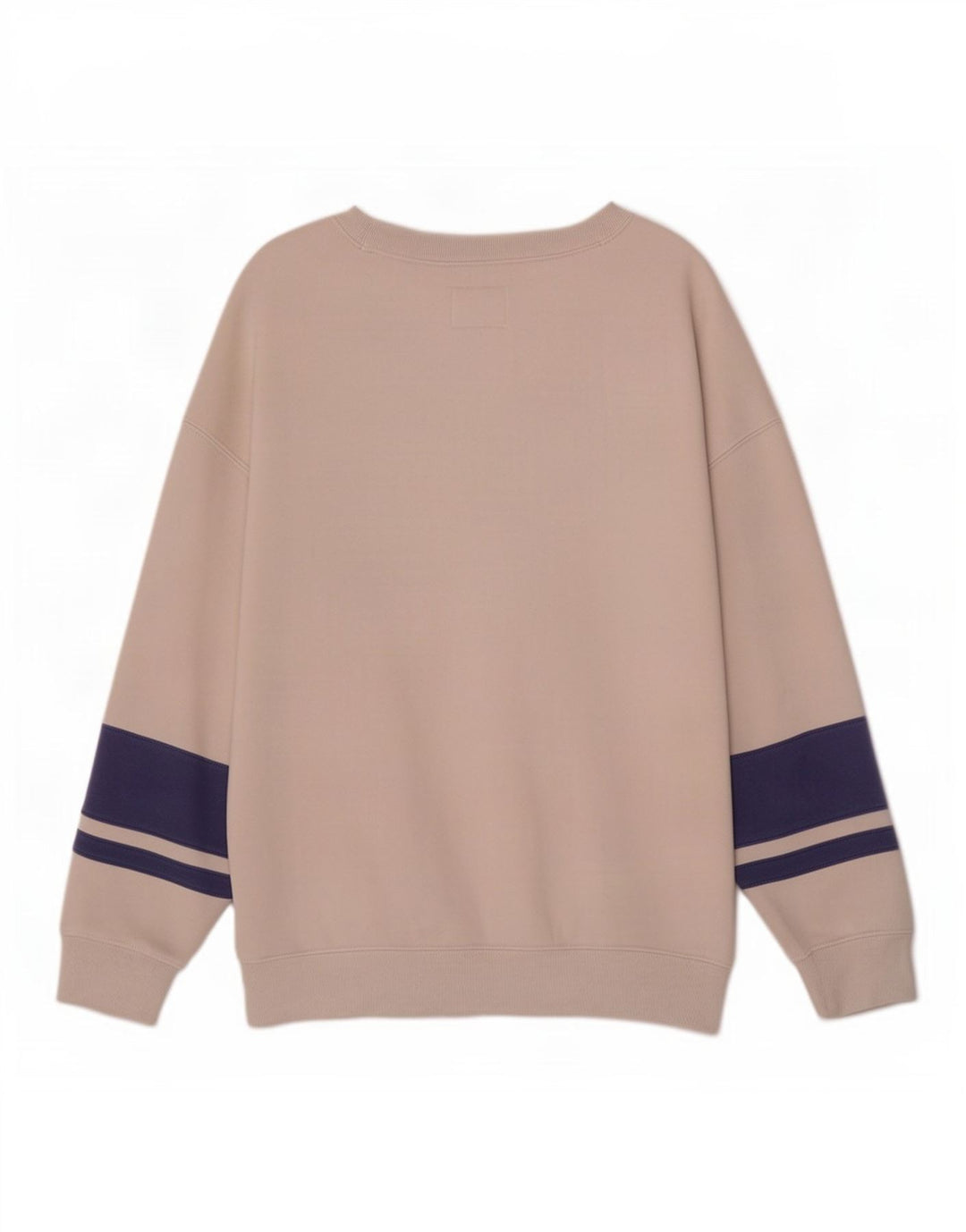Abercrombie & Fitch Felpa da uomo Maglione grande color block bianco sporco