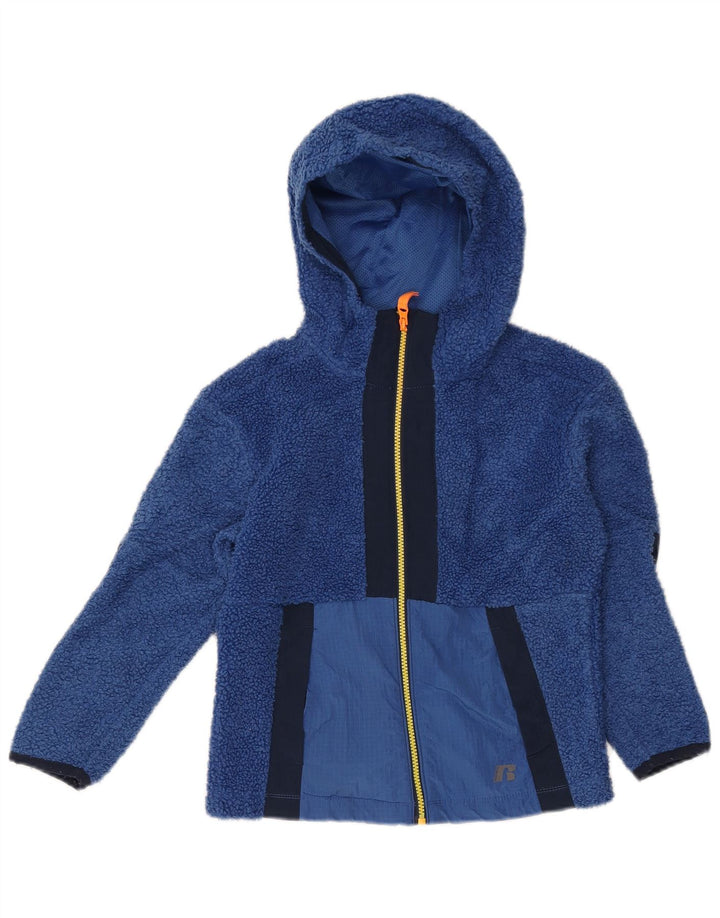 Giacca in pile da bambino RUSSELL ATHLETIC 7-8 anni Colorblock blu medio