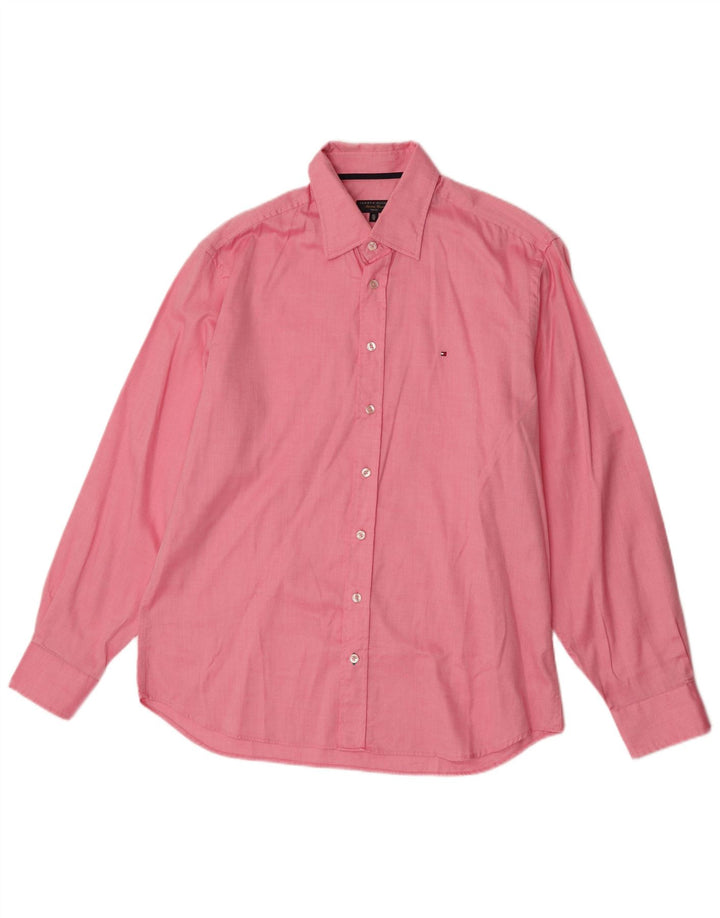 Camicia da uomo Tommy Hilfiger taglia 41 16 grande cotone rosa