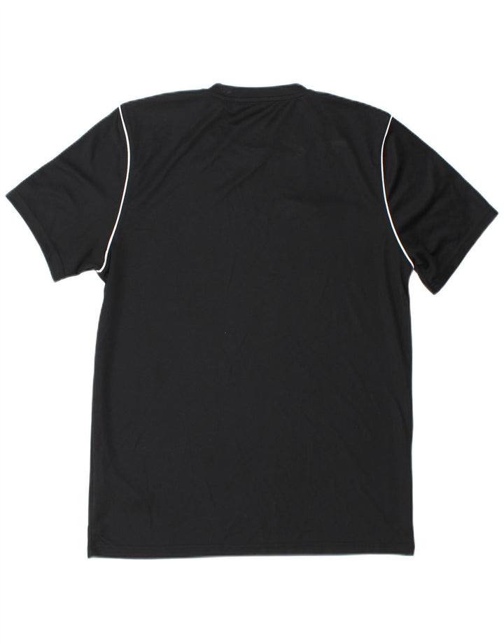 T-shirt Nike Dri Fit Slim Fit da uomo, grande, in poliestere nero