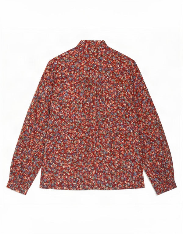 Camicia pullover da donna Anthropologie UK 12 Viscosa floreale rossa media