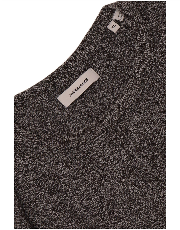 JACK & JONES Maglione maglione girocollo da uomo XL grigio screziato