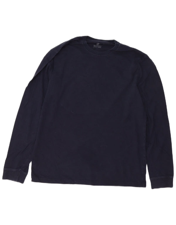 EDDIE BAUER Top da uomo a maniche lunghe in cotone blu navy medio