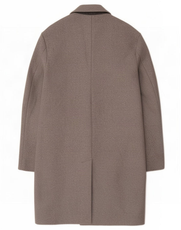 Zara Mens Overcoat UK 14 Medium Grey