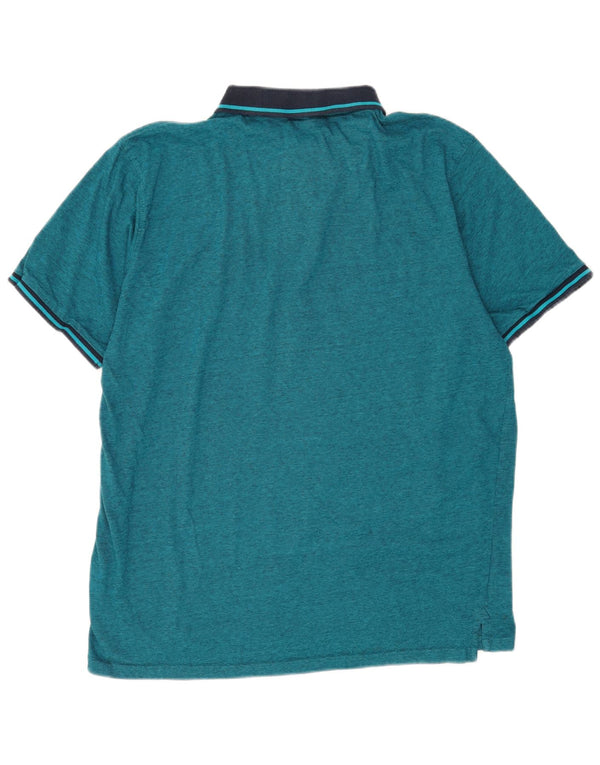 Polo Pierre Cardin da uomo vestibilità regolare 3XL cotone color block blu