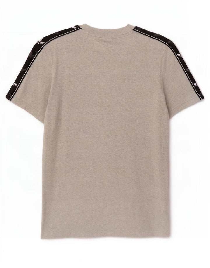 T-shirt grafica da uomo Adidas Top grigio medio color block