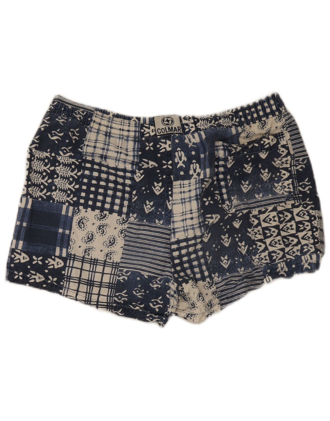 Pantaloncini da bagno uomo Colmar IT 50 Large Blu Patchwork in cotone