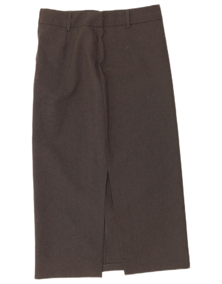 Gonna dritta midi da donna Benetton IT 40 Small W26 Poliestere grigio