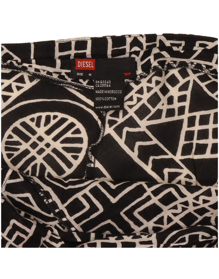 Abito da donna Diesel Halter UK 12 Cotone geometrico nero medio
