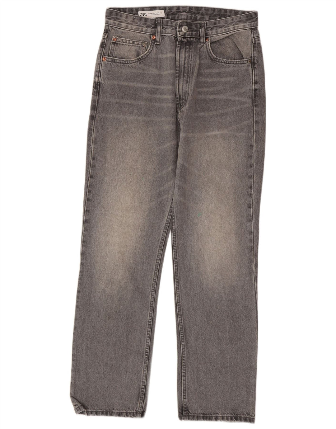 Jeans dritti da donna Zara EU 40 medio W30 L29 Grigio
