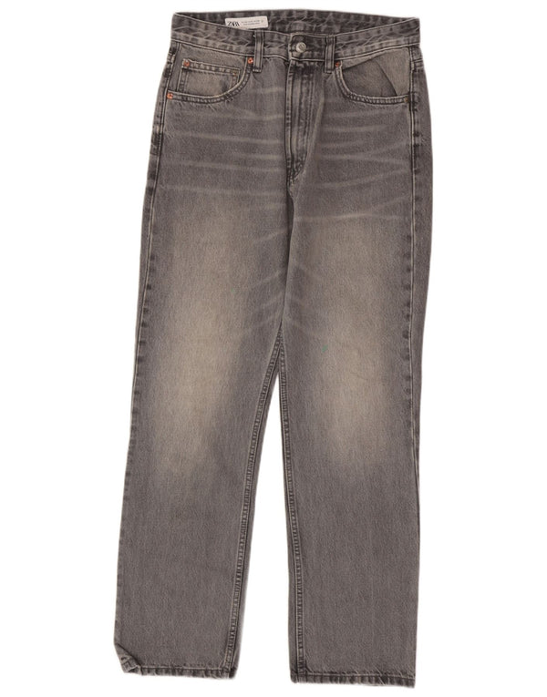 Jeans dritti da donna Zara EU 40 medio W30 L29 Grigio