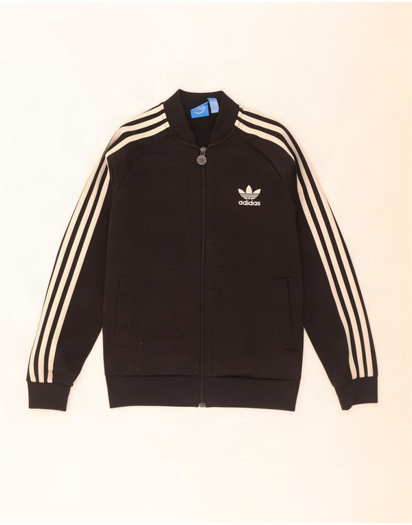 Giacca da tuta da ragazzo Adidas 11-12 anni in poliestere nero