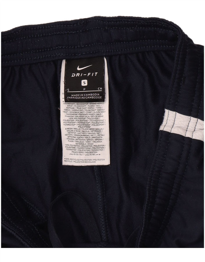Pantaloni da tuta Nike Dri Fit da uomo, piccoli, in poliestere color block blu navy