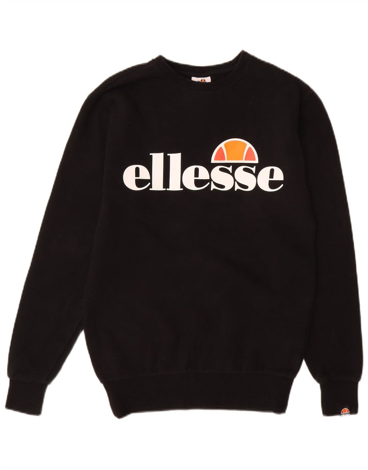 Felpa grafica da uomo Ellesse maglione XS cotone nero