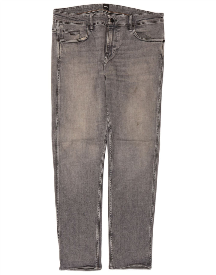Jeans slim da uomo Delaware Hugo Boss W34 L30 cotone blu