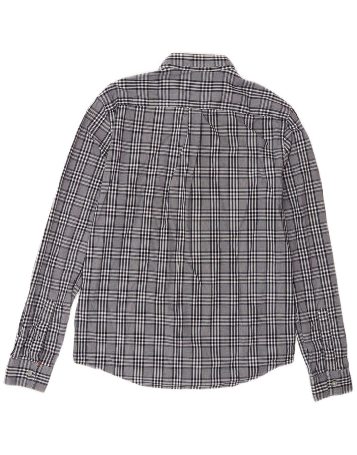 Camicia da uomo Regular Fit Superdry, cotone a quadri blu grandi