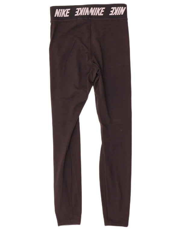 Leggings grafici Nike da donna UK 8 piccoli neri