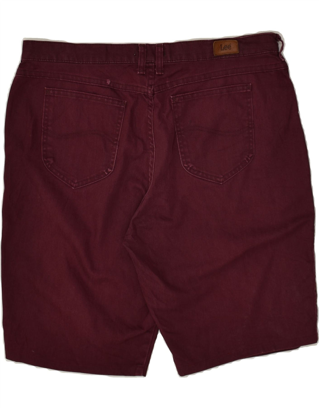LEE Womens Casual Shorts US 18 2XL W38 Burgundy Cotton | Vintage Lee | Thrift | Second-Hand Lee | Used Clothing | Messina Hembry 