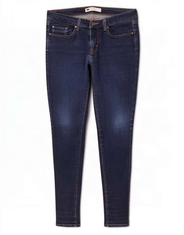 Jeans skinny legging da donna 535 Levi's W30 L32 cotone blu navy