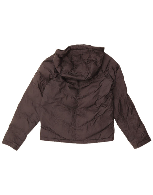 Giacca imbottita con cappuccio Nike da ragazzo 12-13 anni Large nera in poliestere