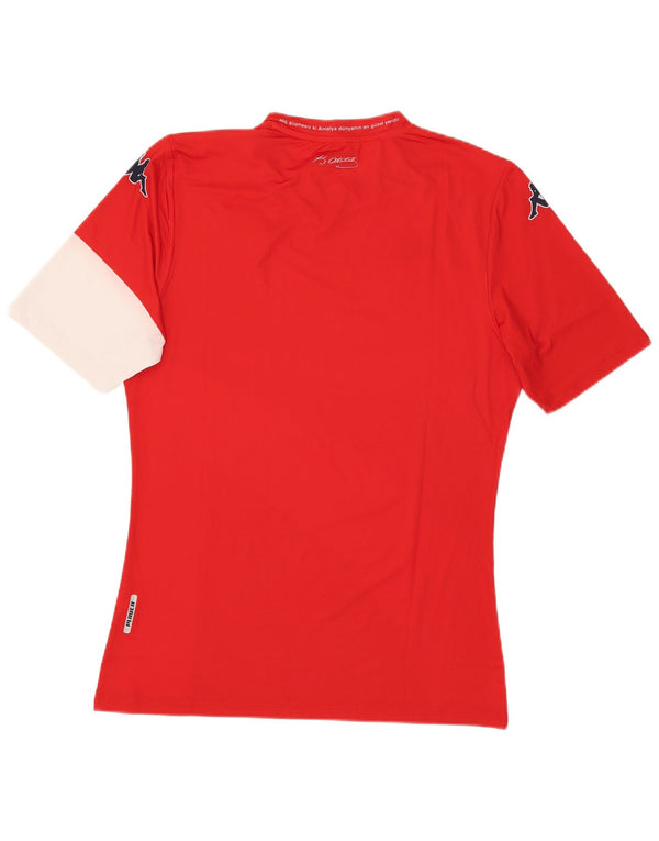 T-shirt grafica da uomo Kappa Top XL rosso in poliestere color block