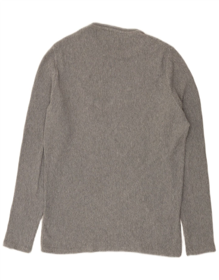Top Zara da uomo a maniche lunghe piccolo grigio